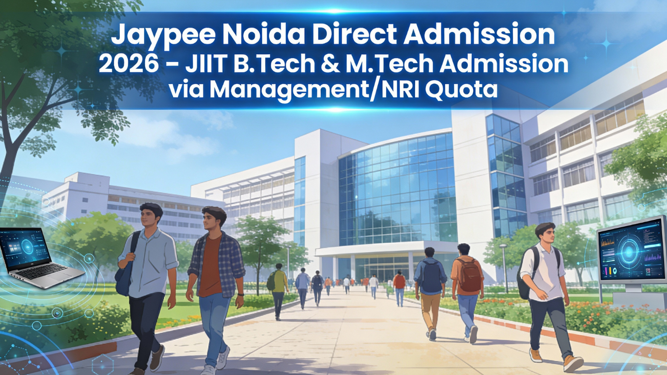 Jaypee Noida Direct Admission 2026 – JIIT B.Tech & M.Tech Admission via Management/NRI Quota