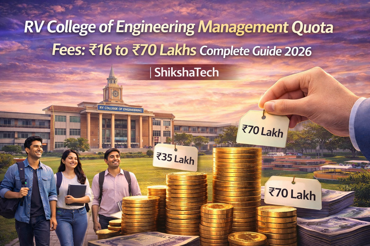 RV College of Engineering Management Quota Fees: ₹16 to ₹70 Lakhs Complete Guide 2026