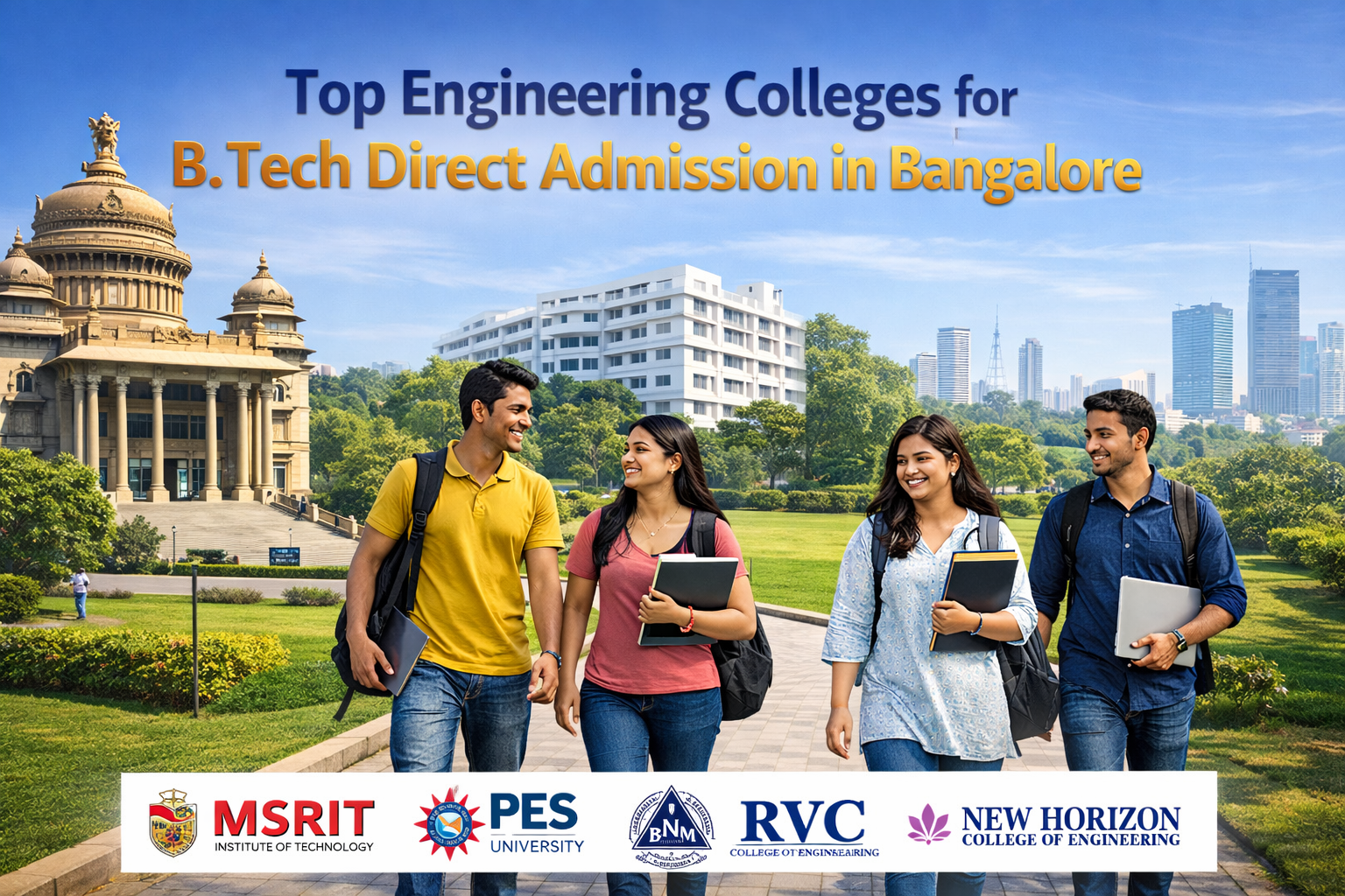 Top Engineering Colleges for B.Tech Direct Admission in Bangalore