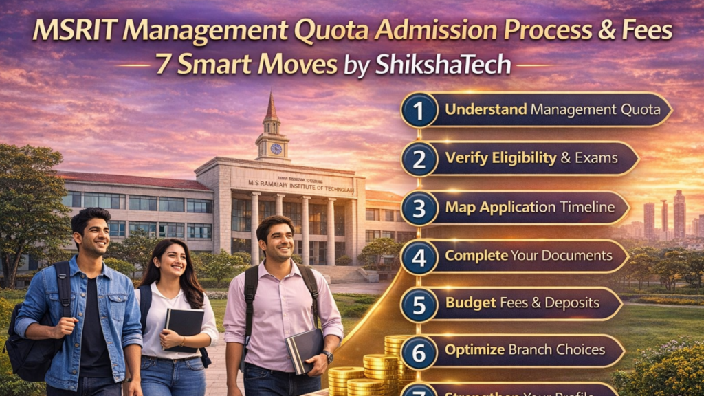 MSRIT Management Quota Admission Process & Fees 2026 - 7 Smart Moves  
