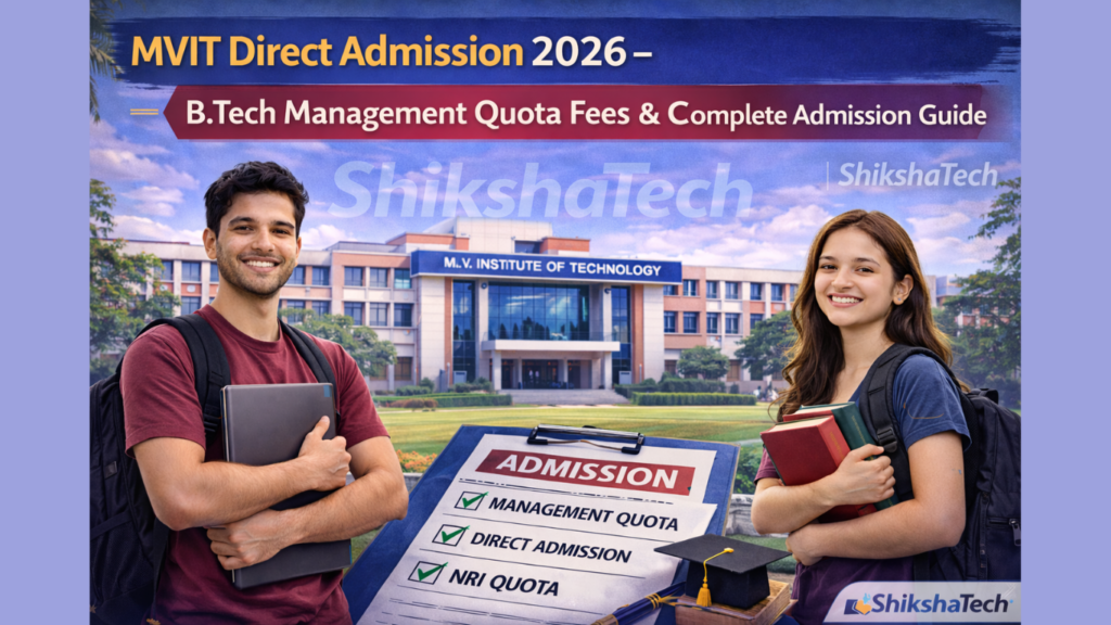 MVIT Direct Admission 2026 – B.Tech Management Quota Fees & Complete Admission Guide