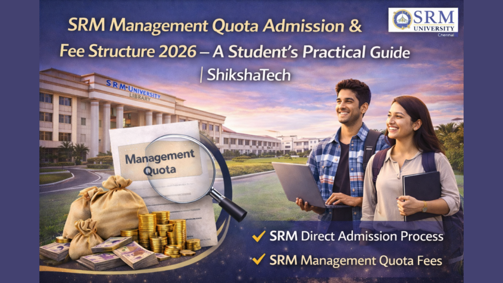SRM Management Quota Admission & Fee Structure 2026 – A Student’s Practical Guide