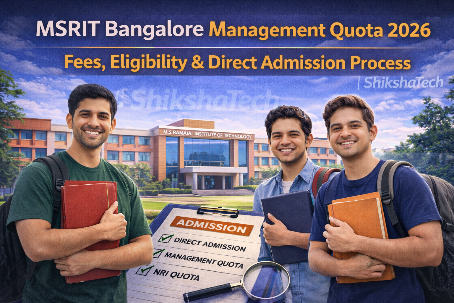 MSRIT Bangalore Management Quota 2026 – Fees, Eligibility & Direct Admission Process