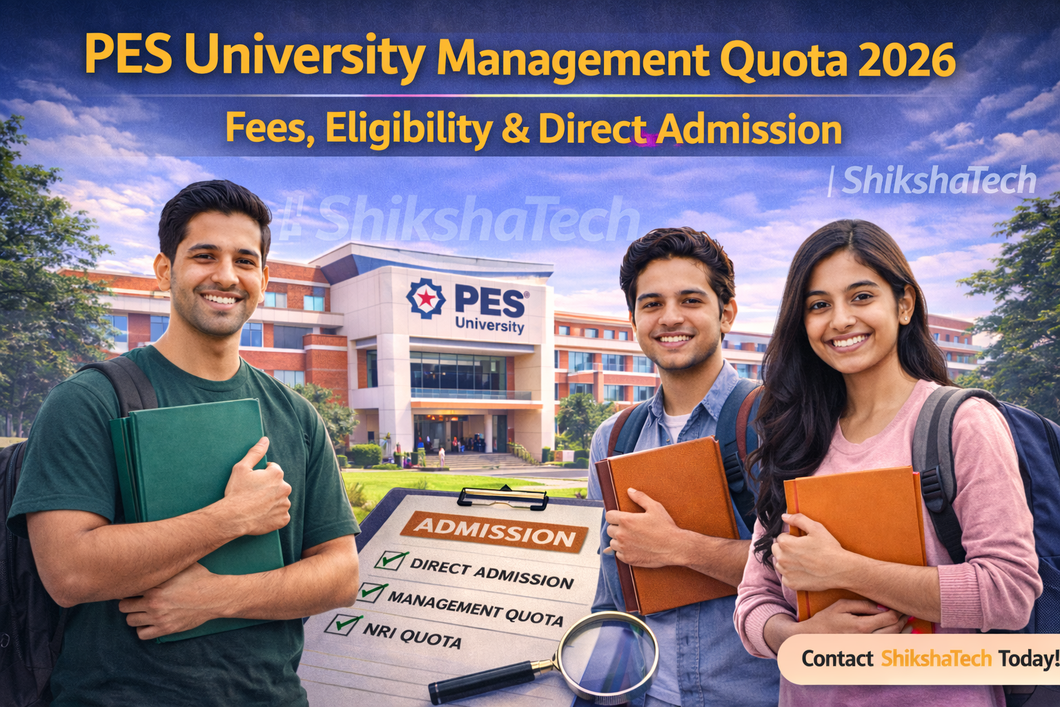 PES University Management Quota 2026 – Fees, Eligibility & Direct Admission