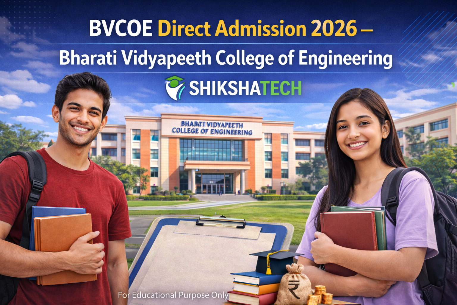 Bharti Vidyapeeth Direct Admission 2026 - Secure your B.tech seat at BVCOE Delhi