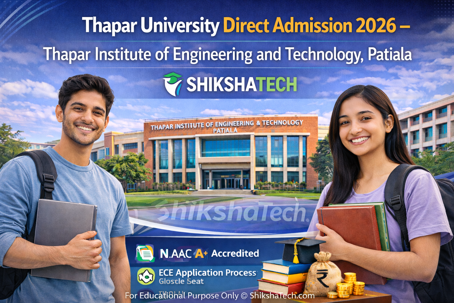 Thapar University Direct Admission 2026 - Thapar Institute of Engineering and Technology, Patiala