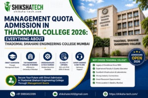 Management Quota Admission in Thadomal College 2026: Everything About Thadomal Shahani Engineering College
