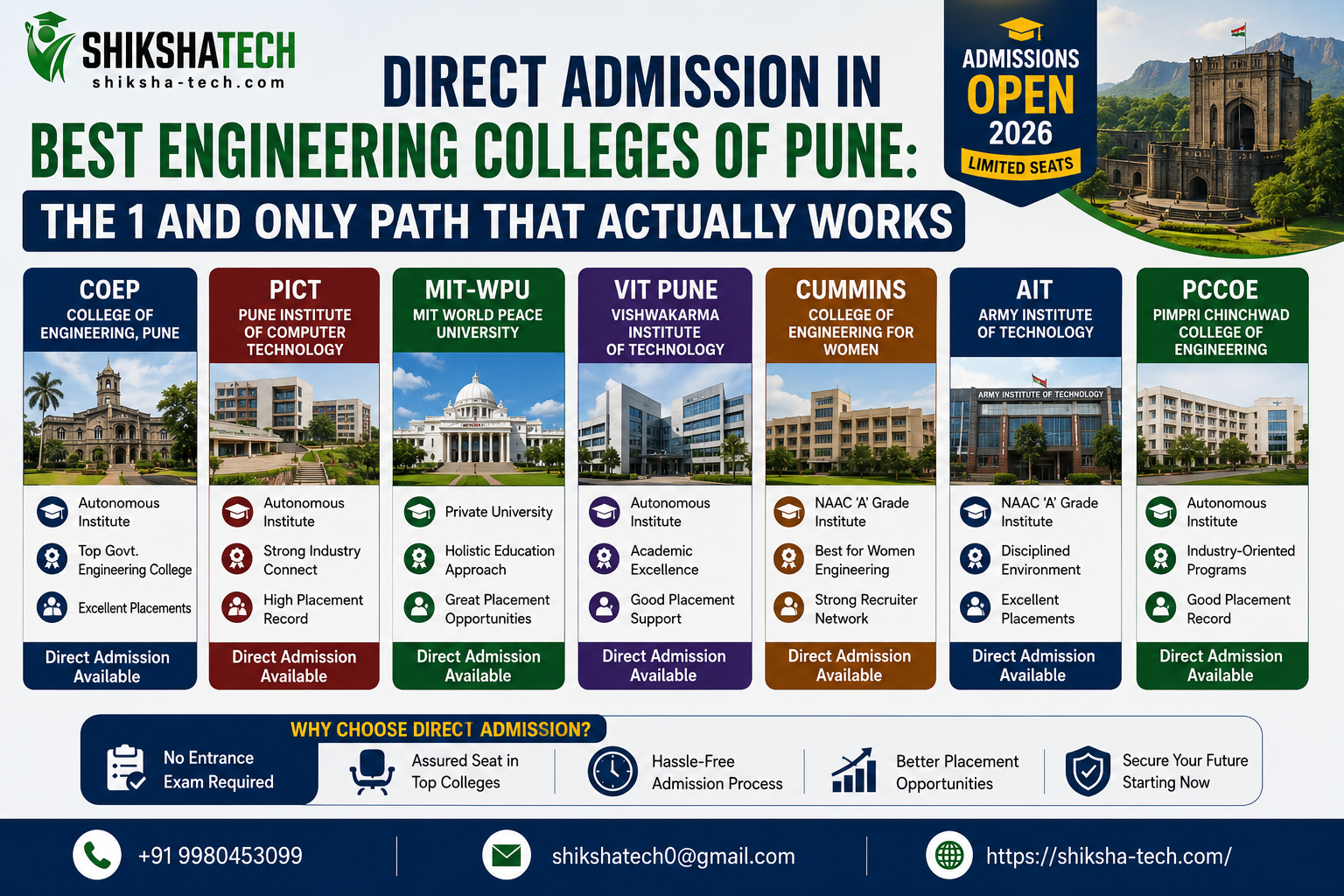 Direct Admission in Best Engineering Colleges of Pune: The 1 and Only Path That Actually Works