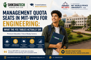 Management Quota Seats in MIT-WPU for Engineering: What the Fee Tables Actually Say